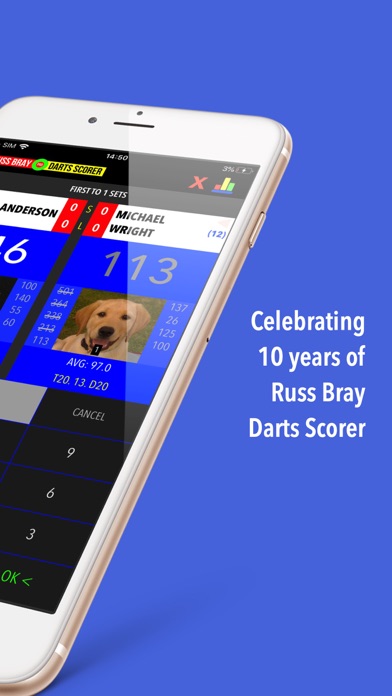Russ Bray Darts Scorer Screenshot
