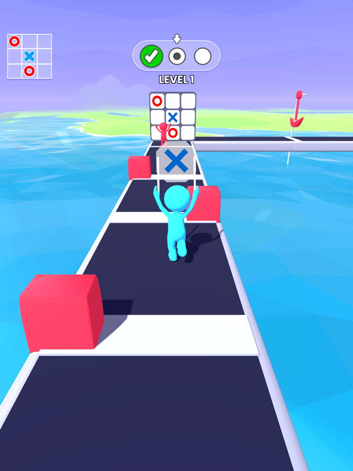 Tic-Tac-Toe Race Stickman Run