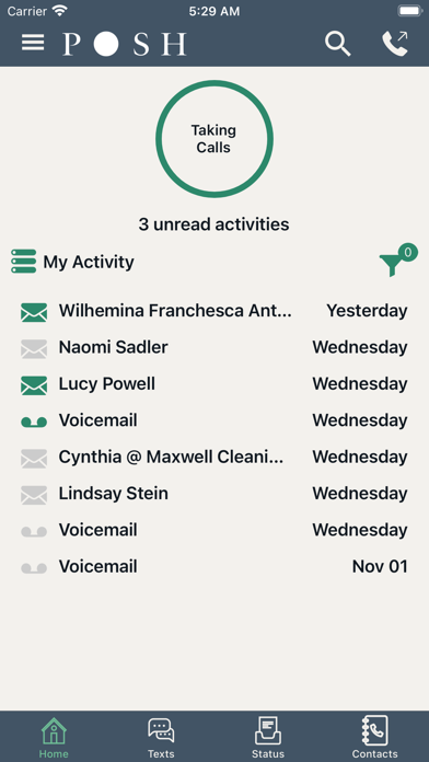 Posh Virtual Receptionists Screenshot