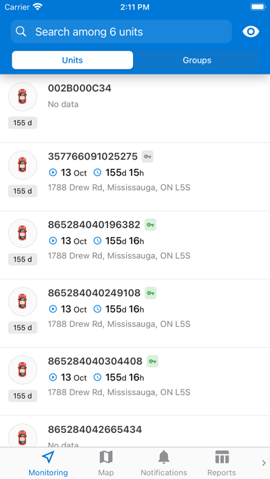 GISMO Fleet Screenshot
