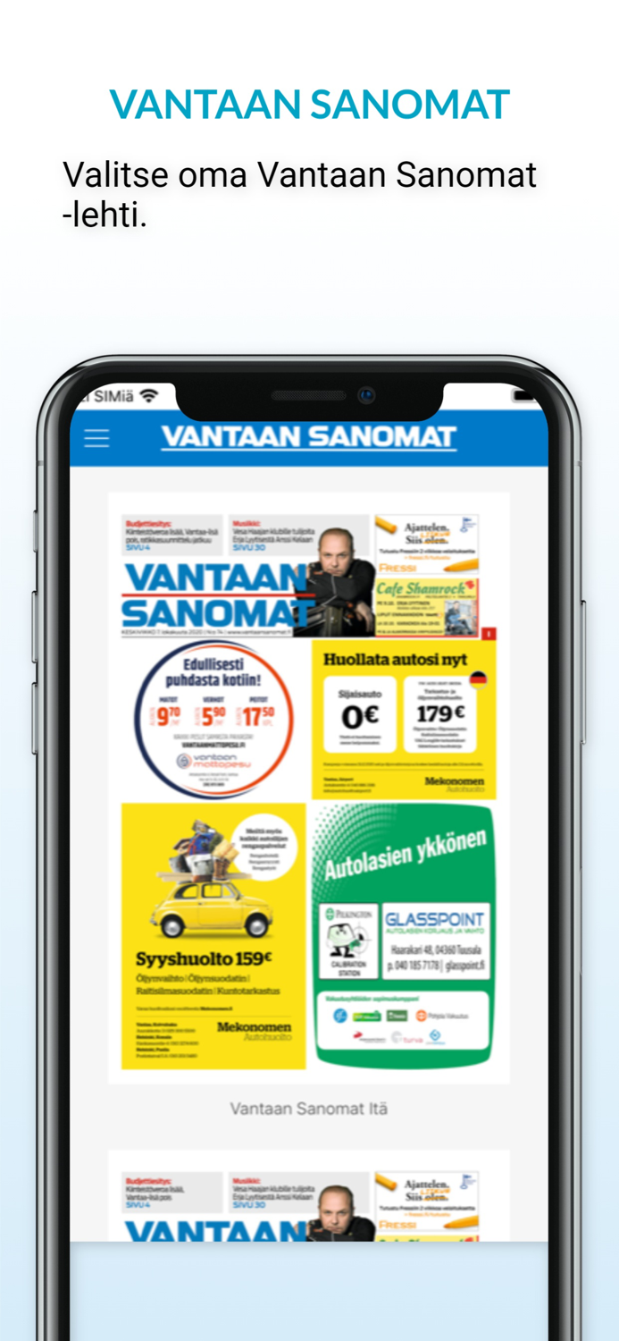 Vantaan Sanomat päivän lehti