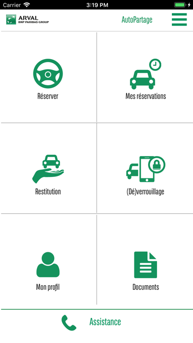 Arval AutoPartage Screenshot