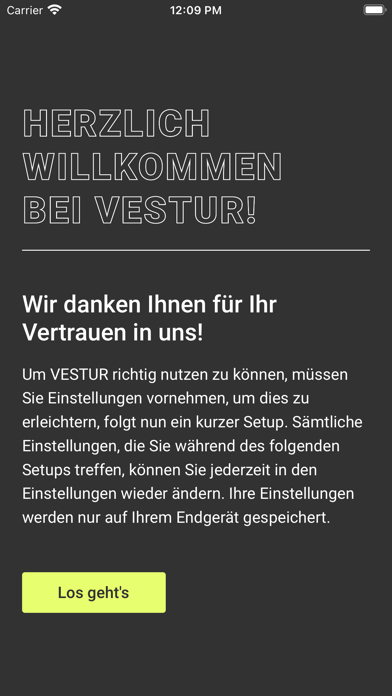 Vestur - Die Sicherheitsapp Screenshot