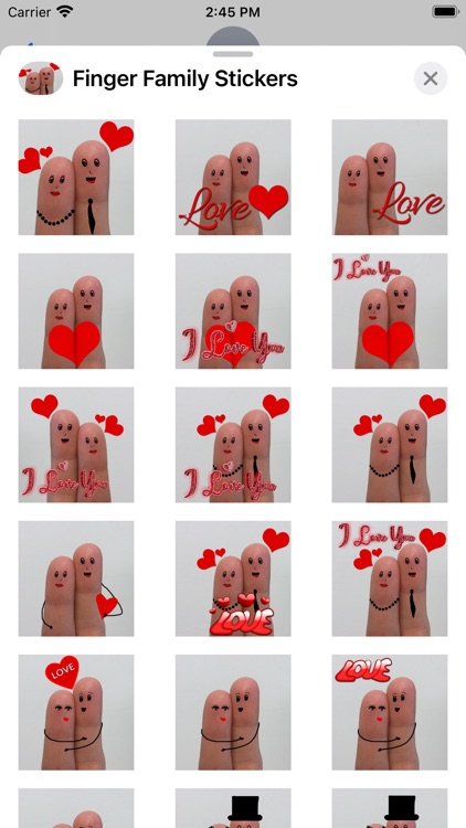 Finger Family Stickers