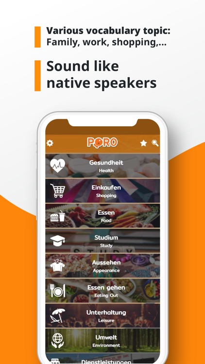 PORO - German Vocabulary