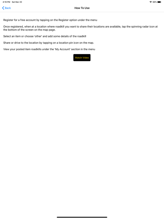 Screenshot #5 pour Roadkill Radar