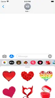 hearts & roses to love iphone screenshot 1