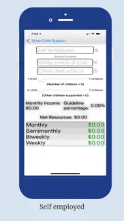 child support calc iphone screenshot 4