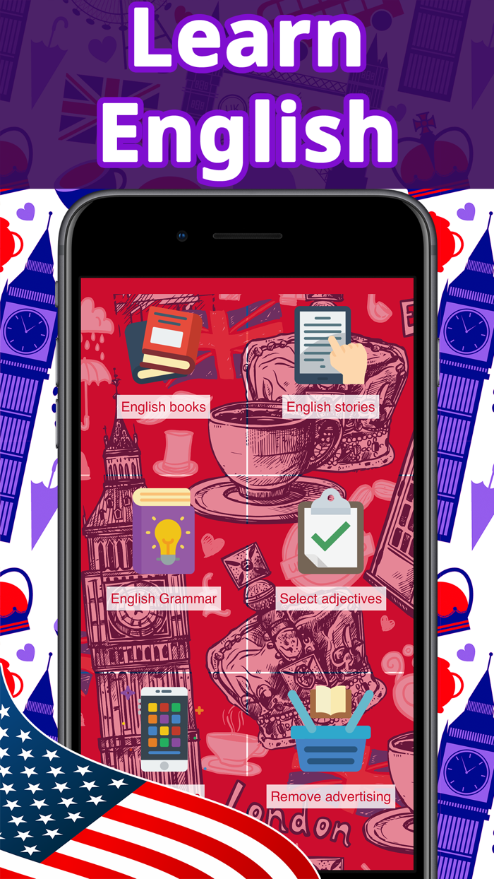 Learn English app Adjectives