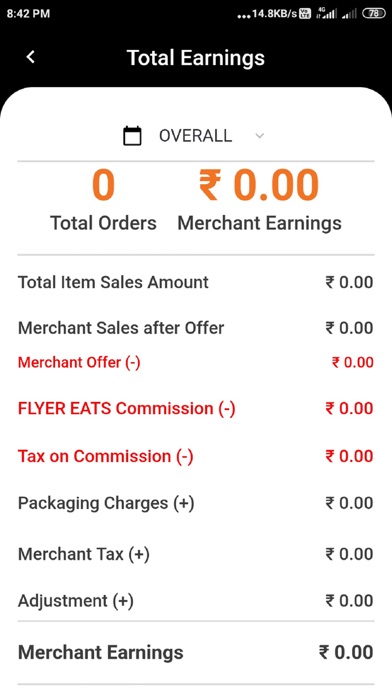 Flyer Eats - RESTAURANT APP Screenshot