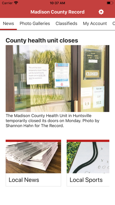 Madison County Record Screenshot