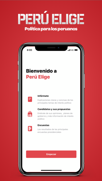 Perú Elige Screenshot 1 - AppWisp.com Perú Elige Screenshot 1 - AppWisp.com