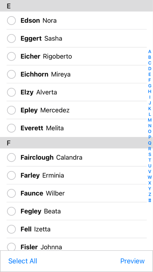 #1. Contacter (iOS) 来自: Giuseppe Cigala