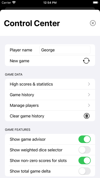 Yatzy Solitaire Screenshot