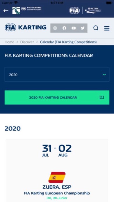 FIA Karting Screenshot