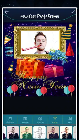 Game screenshot New Year photo Frame - Filter mod apk