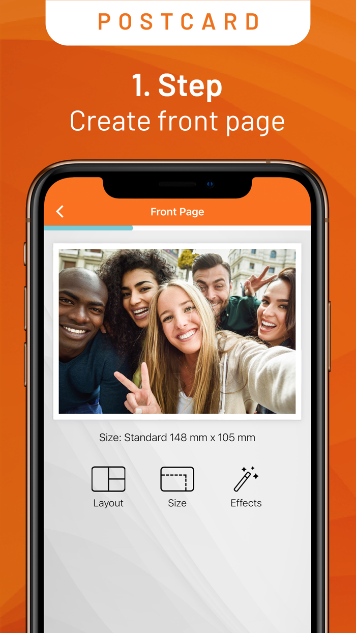 Postando Postcard and Puzzle App