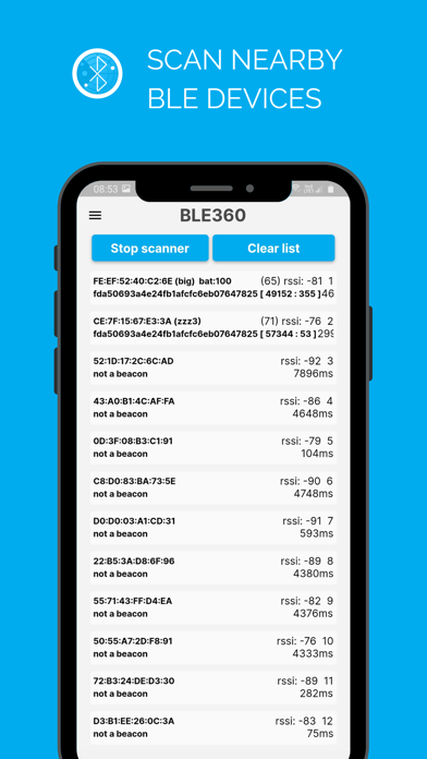 BLE360 Screenshot