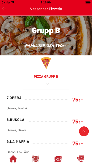 Vitasannar Pizzeria Screenshot