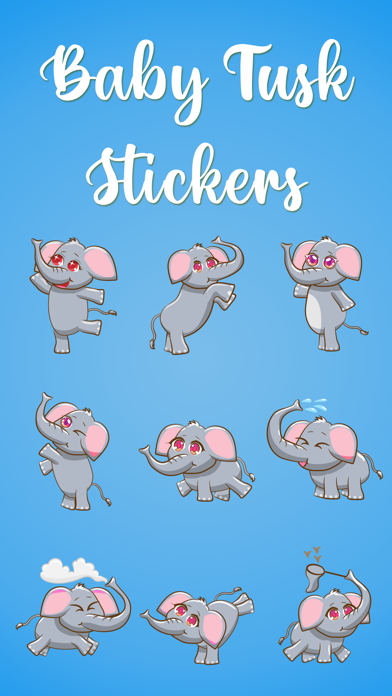 Screenshot #1 pour Baby Tusk Stickers