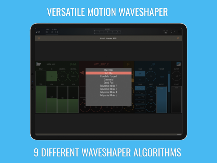 BLEASS Saturator AUv3 Plugin