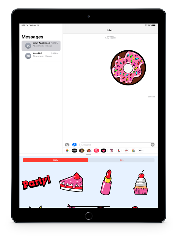 Screenshot #5 pour Fashion Donut - GIFs Stickers