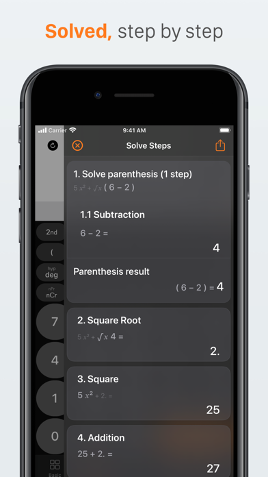 Screenshot #3 pour Calculator, basic and advanced