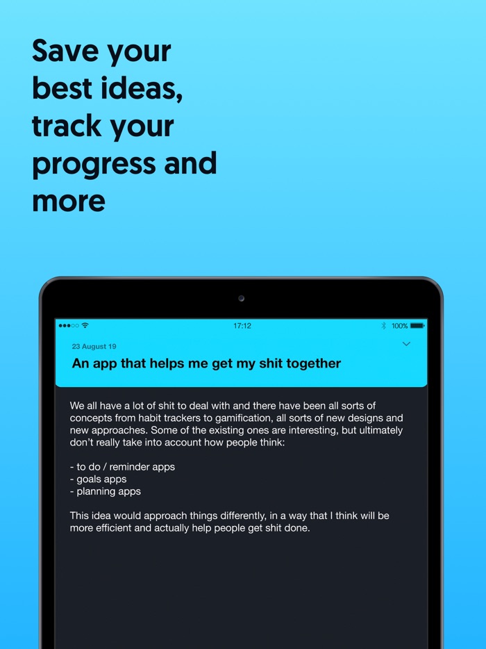 Thrive - Goals Ideas Decisions