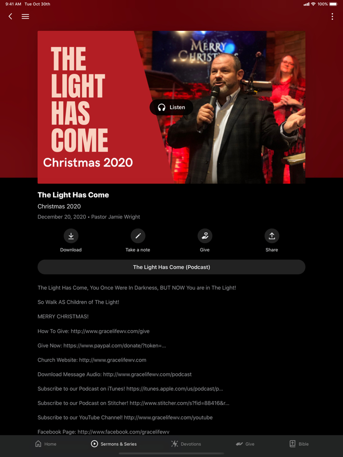 GRACE LIFE CHURCH APP