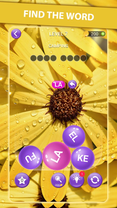 Word Serene Bubbles Screenshot