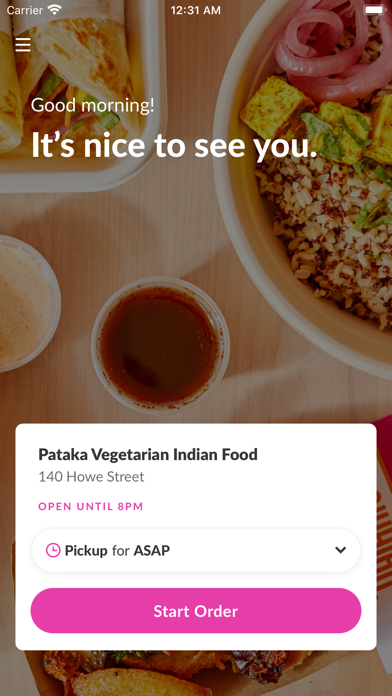 Pataka Vegetarian Indian Food Screenshot