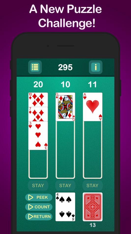 #1. Puzzle 21 - Card Challenge (iOS) By: Jeffrey Laird