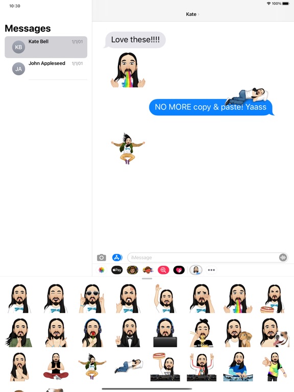 Screenshot #4 pour Steve Aoki ™ by Moji Stickers