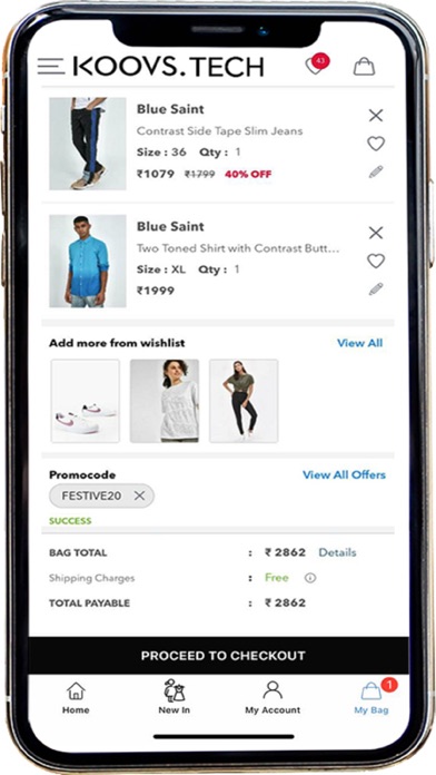 Koovs Easy App Screenshot