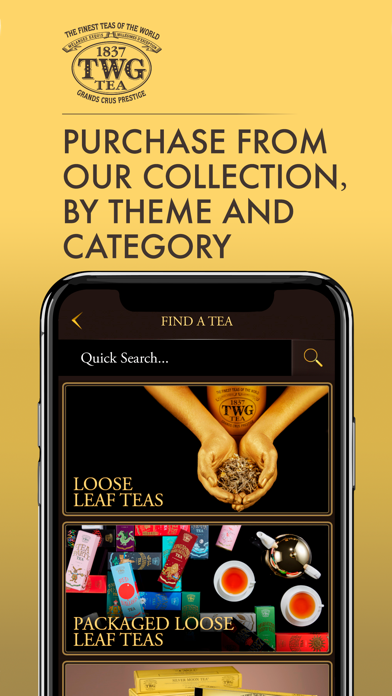 TWG Tea Screenshot 2 - AppWisp.com TWG Tea Screenshot 2 - AppWisp.com