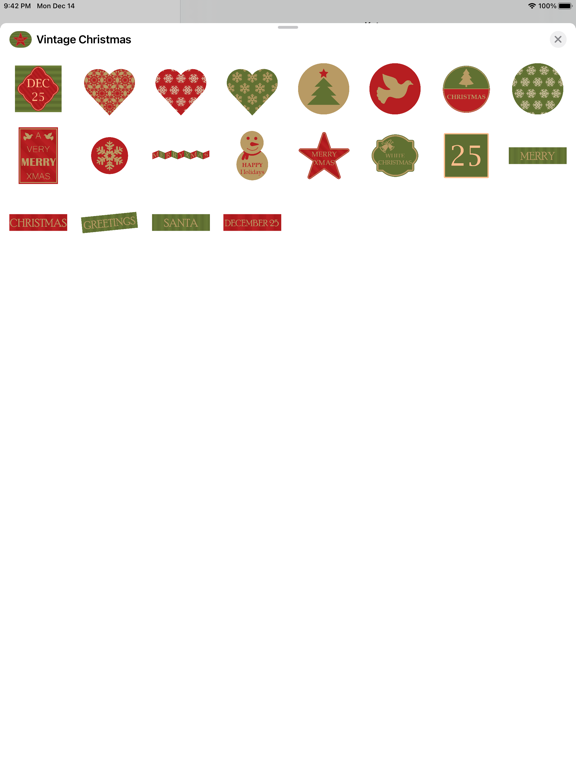 Screenshot #4 pour Vintage Xmas Stickers