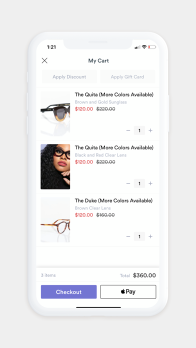 Fritz Eyewear Collection Screenshot