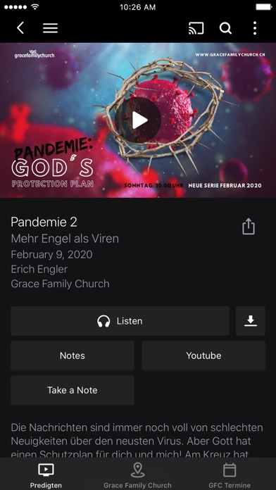 Grace Family Church App Screenshot