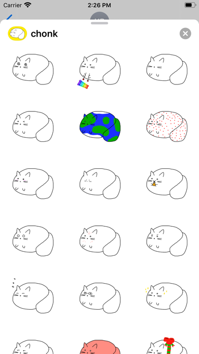 Chonk Stickers Screenshot