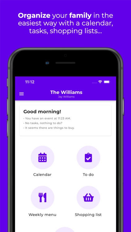 Family organizer: Sweet Family