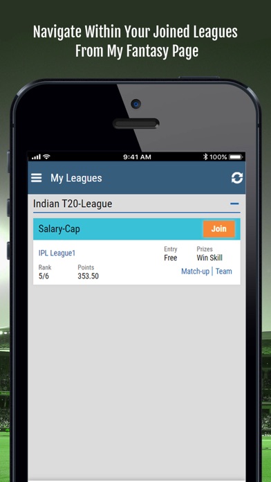 Corporate Fantasy Cricket Screenshot