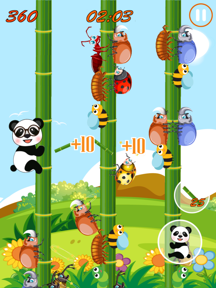 Panda Slide - Attack The Bug