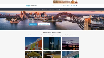 Expat Info Desk Screenshot