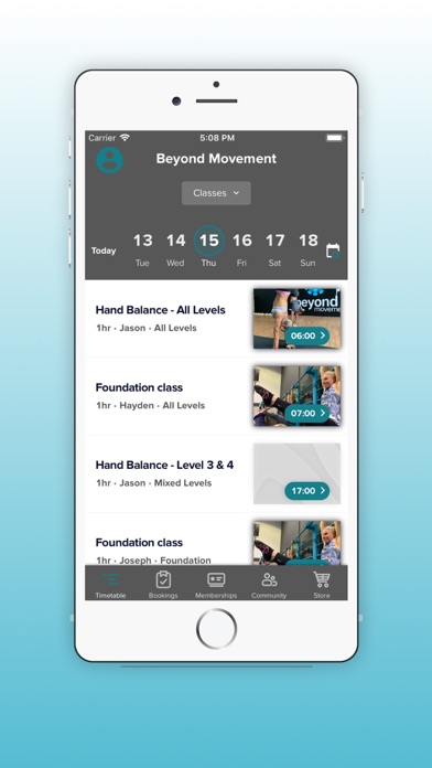 Beyond Movement App Screenshot