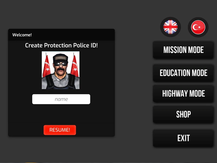 President Police Car Convoy