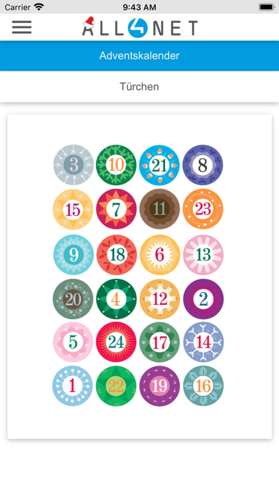 ALL4NET Adventskalender Screenshot