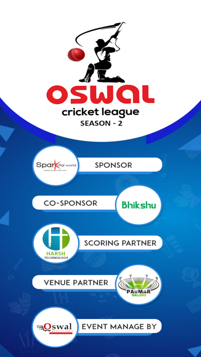 OCL Oswal Cricket League Screenshot