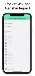 Pocket Wiki for Genshin Impact screenshot #1 for iPhone