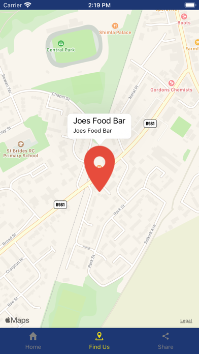 Joes Food Bar Screenshot