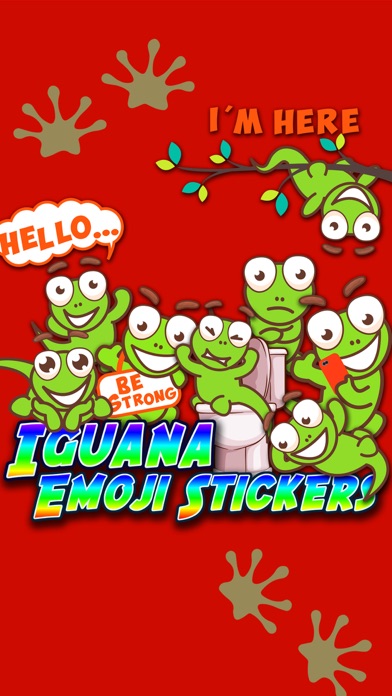 Screenshot #1 pour Iguana Emoji Stickers